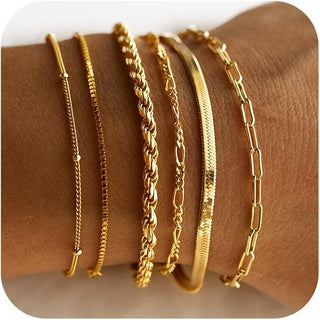 Mikhaela™ | Gold Bracelet Set