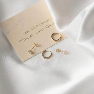 Youri™ | Gold Stone Stud Earrings