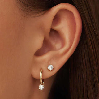 Youri™ | Gold Stone Stud Earrings