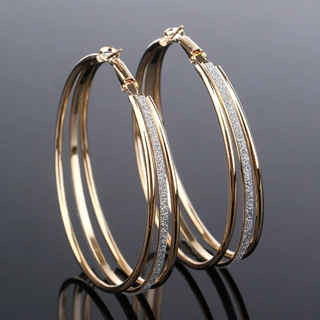 Erline™ | Vintage Gold-Plated Sparkling Earrings