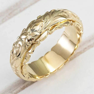 Therese Antique Gold Flower Ring | Gold