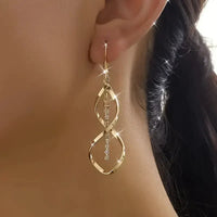 Tisha Sunbeam Spiral Earrings | Gold