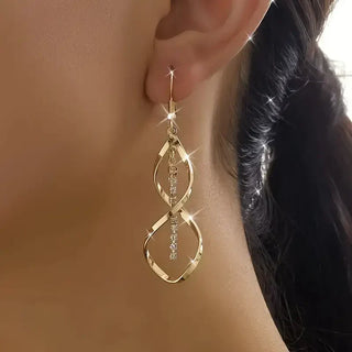 Tisha Sunbeam Spiral Earrings | Gold