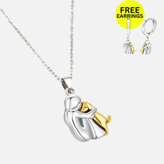 Ophelia™ - Hug Pendant with Matching Earrings